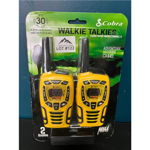 Lot of 2 Cobra CX445 Walkie Talkies