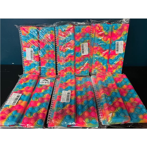 Lot of 6 Sets of Pop-It/Fidget Style Notebook & Pencil Pouch Sets