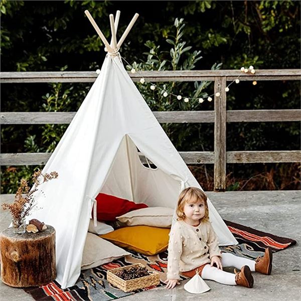 Lot of 1 Ireenuo Kids Teepee Play Tent - Large Size (47 x 63inch)