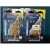 Image 1 : Lot of 2 Bosch Titanium Drill Bit Sets