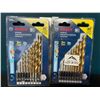Image 1 : Lot of 2 Bosch Titanium Drill Bit Sets