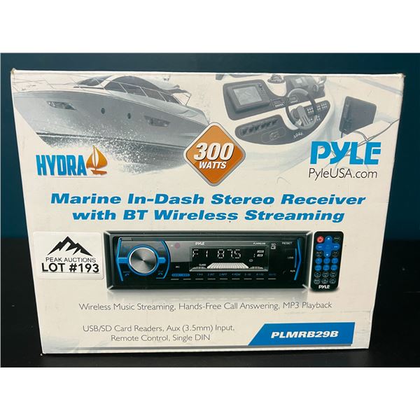 Lot of 1 PYLE Marine In-Dash Stereo Receiver