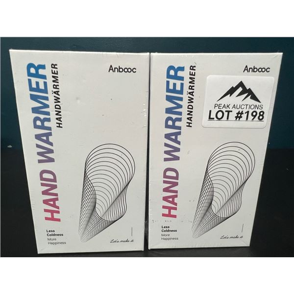 Lot of 2 Portable Rechargeable Hand Warmers/Powerbanks