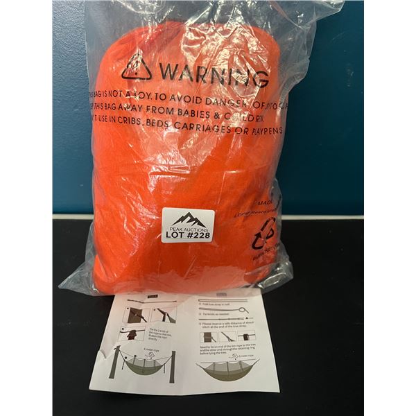Lot of 1 Hammock w/ Mosquito Protection