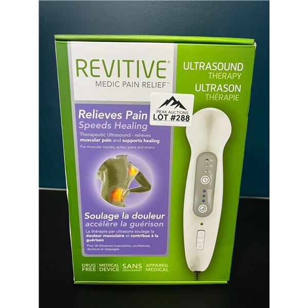 Lot of 1 Revitive Medic Pain Relief Ultrasound Therapy Device
