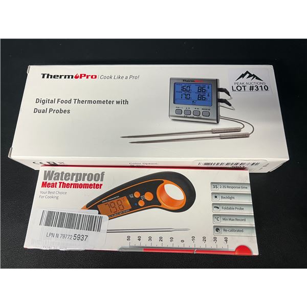 Lot of 2 Digital Food/Cooking Thermometers