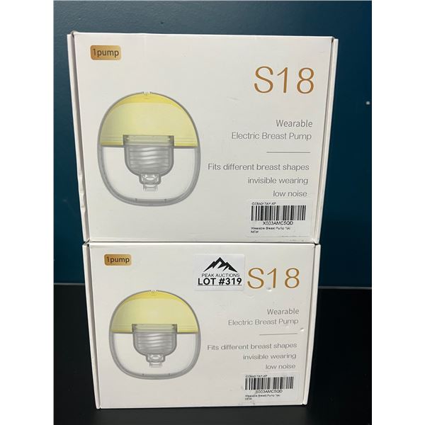 Lot of 2 S18 Wearable/Hands-Free Electric Breast Pumps