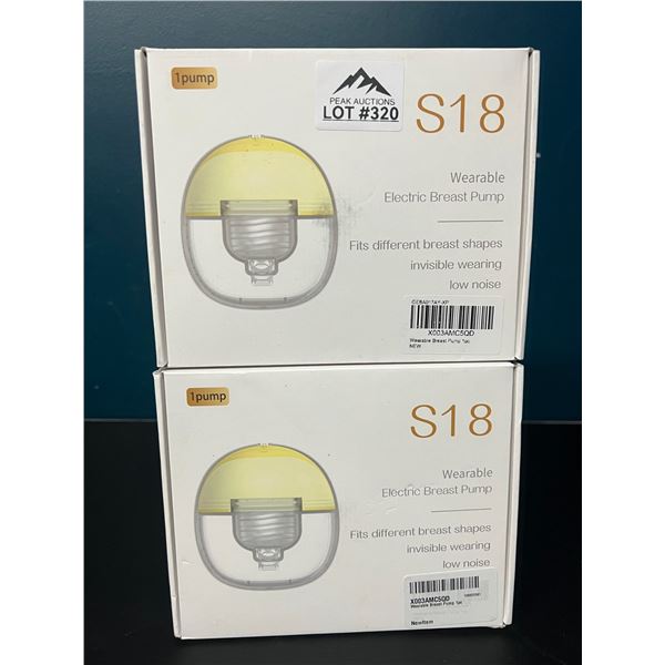 Lot of 2 S18 Wearable/Hands-Free Electric Breast Pumps