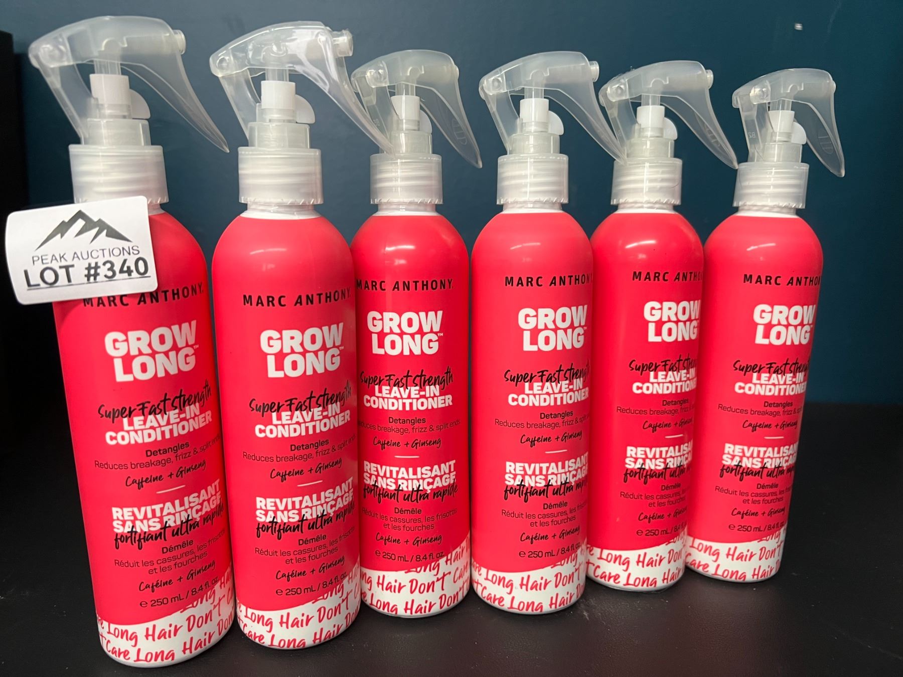 Lot of 6 Marc Anthony Grow Long LeaveIn Conditioner/Detangler Sprays