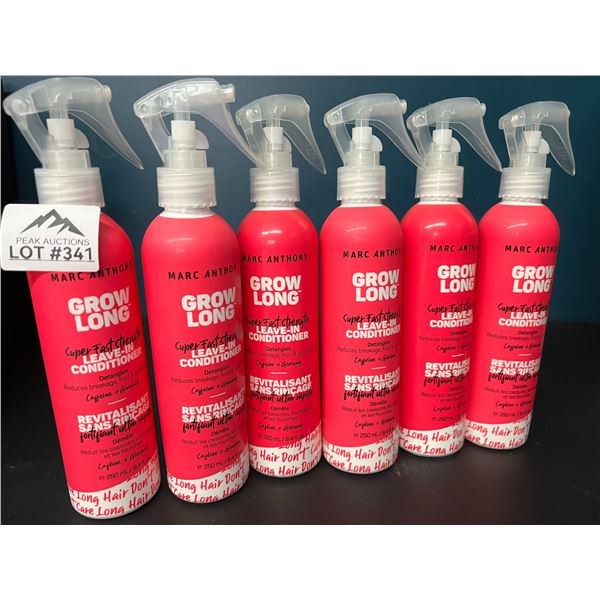 Lot of 6 Marc Anthony Grow Long Leave-In Conditioner/Detangler Sprays
