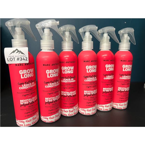 Lot of 6 Marc Anthony Grow Long Leave-In Conditioner/Detangler Sprays
