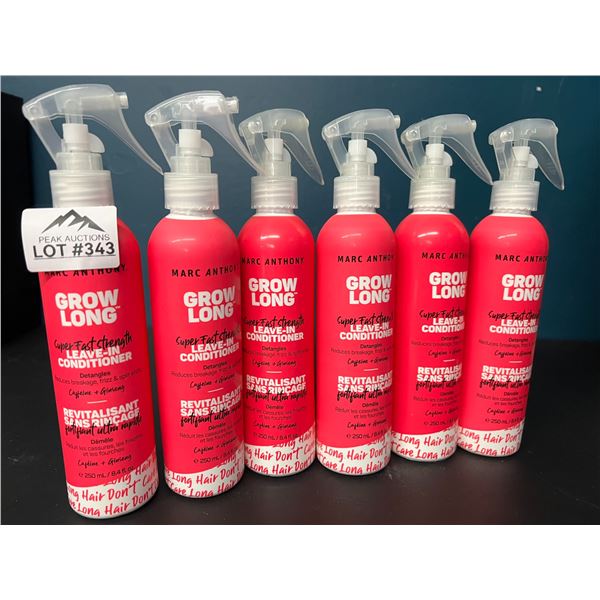 Lot of 6 Marc Anthony Grow Long Leave-In Conditioner/Detangler Sprays