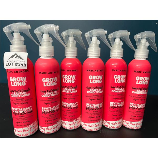 Lot of 6 Marc Anthony Grow Long Leave-In Conditioner/Detangler Sprays