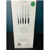 Image 2 : Lot of 1 5PC Premium German Steel Kitchen Knife Block Set