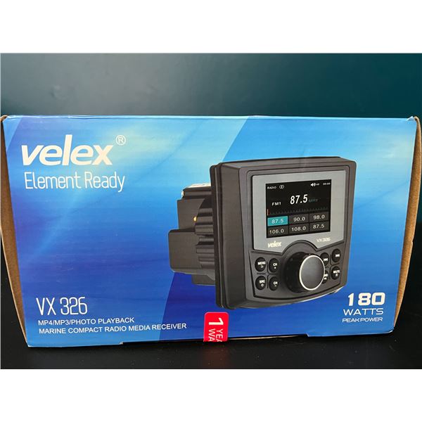 Lot of 1 Velex Element Ready VX 326 Marine Compact radio Media Receiver