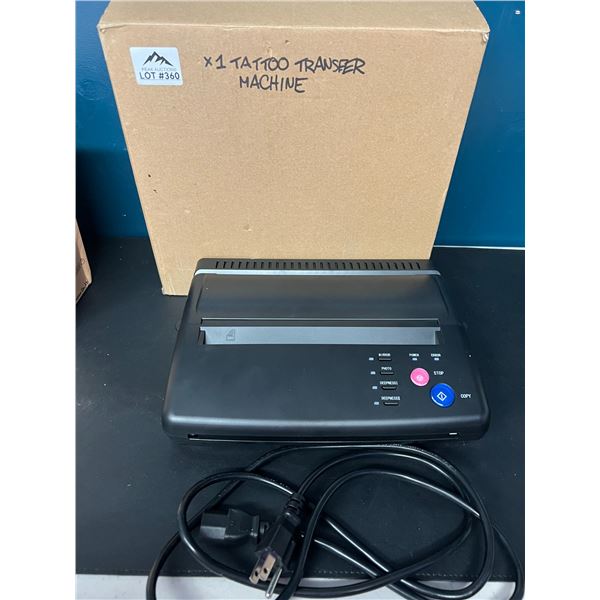 Lot of 1 Tattoo Transfer/Stencil Machine