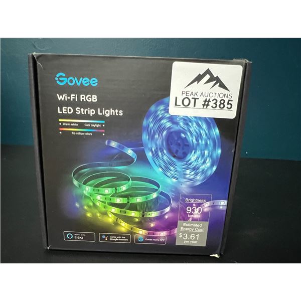 Lot of 1 Govee WiFi RGB LED Strip Lights (32.8FT)