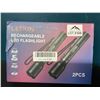 Image 2 : Lot of 1 2Pack LED Rechargeable Tactical Flashlights