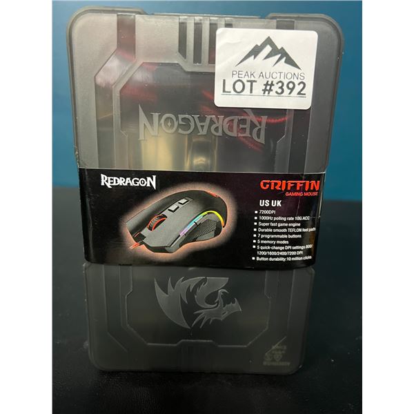Lot of 1 Red Dragon Griffin Gaming Mouse