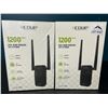Image 1 : Lot of 2 EDUP 1200Mbps Dual-Band Wireless WiFi Extenders