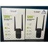 Image 1 : Lot of 2 EDUP 1200Mbps Dual-Band Wireless WiFi Extenders