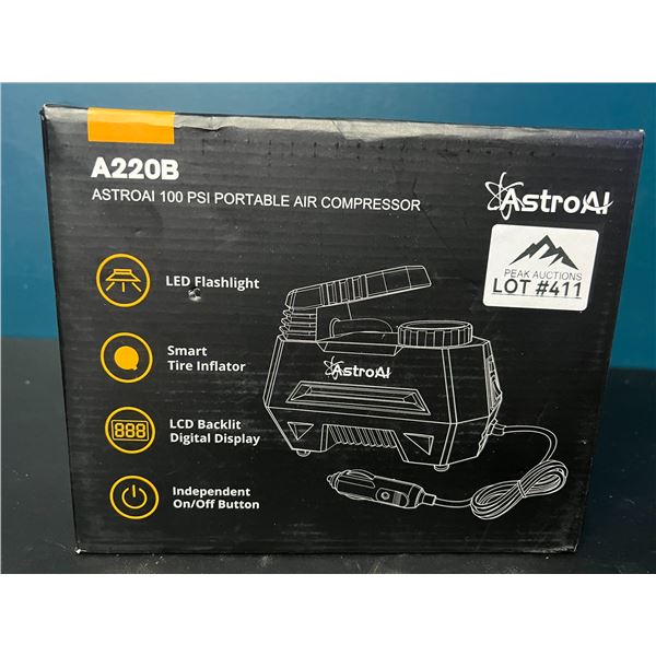 Lot of 1 AstroAI 100PSI Portable Air Compressor