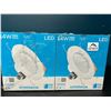 Image 1 : Lot of 4 Hyperikon LED 5/6" Downlights w/ E26 Base