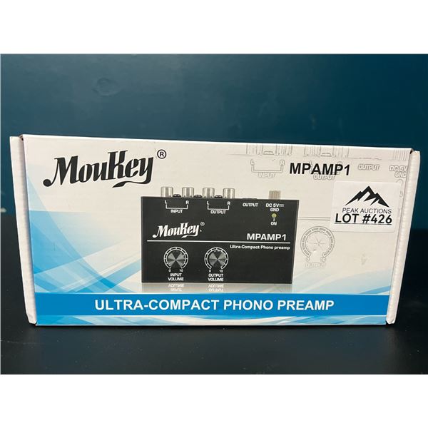 Lot of 1 Moukey Ultra-Compact Phono PreAmp