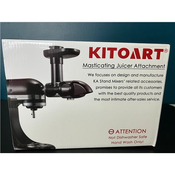 Lot of 1 Kitoart Stand Mixer Masticating Juicing Attachment