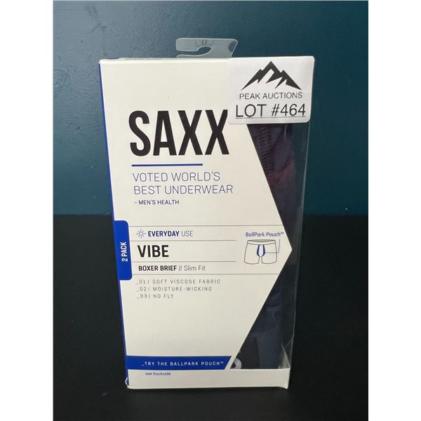 Lot of 1 Pack of SAXX Boxer Briefs (Small) - 2pack