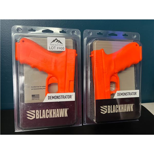 Lot of 2 Blackhawk Demonstrator Guns - Safety Orange Beretta 92