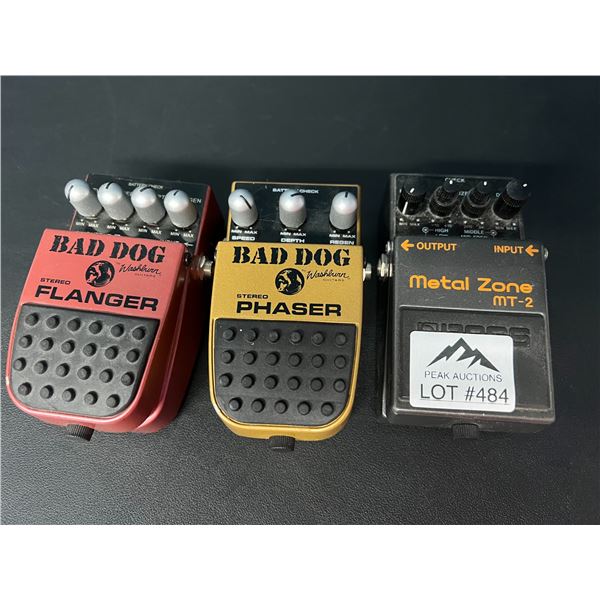 Lot of 3 Guitar Effect Pedals (*Used)