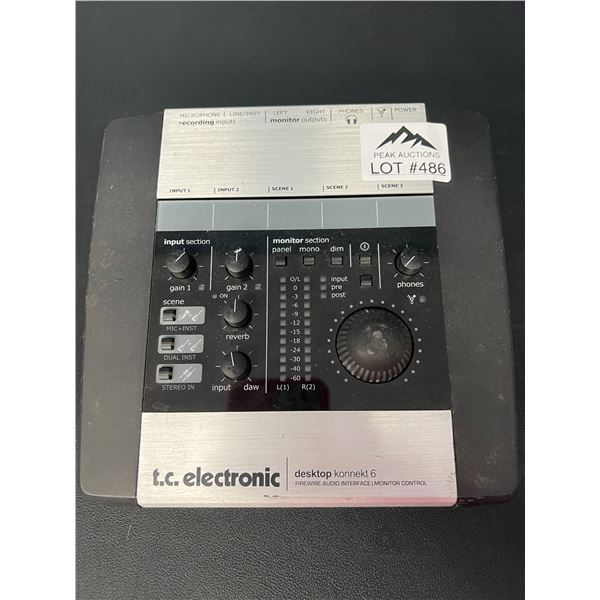 Lot of 1 TC Electronic Desktop Knnekt 6 Desktop Audio Recorder (*Used)