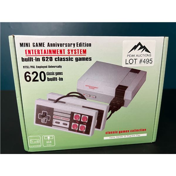 Lot of 1 Mini Game Anniversary Edition Console (620 Classic/Retro Built-In Games)