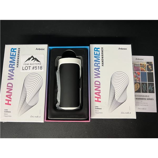 Lot of 2 Portable Rechargeable Hand Warmers/Powerbanks
