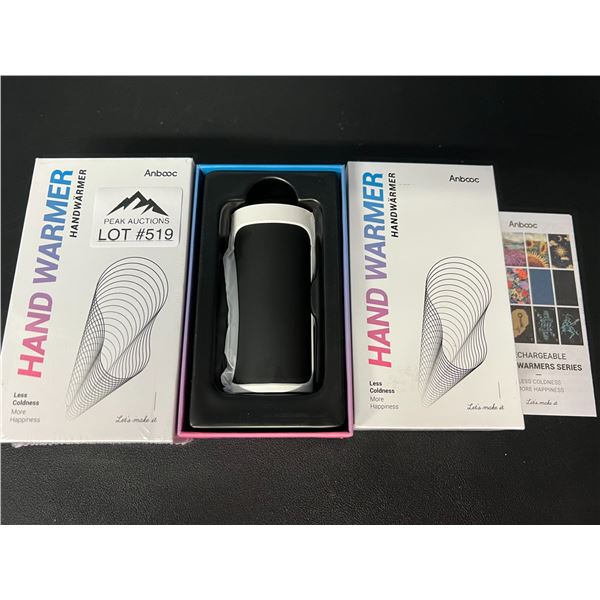 Lot of 2 Portable Rechargeable Hand Warmers/Powerbanks