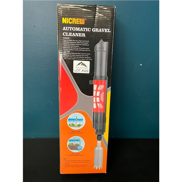 Lot of 1 Automatic Gravel Cleaner Tool for Aquariums/Fish Tanks