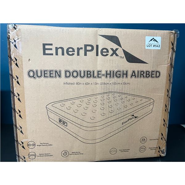 Lot of 1 Enerplax Queen Size Double-High Airbed