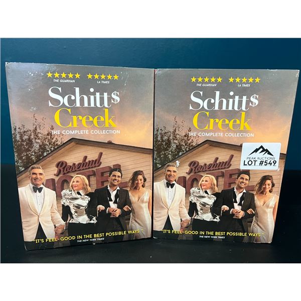 Lot of 2 Schitts Creek The Complete Collection DVD Box Sets