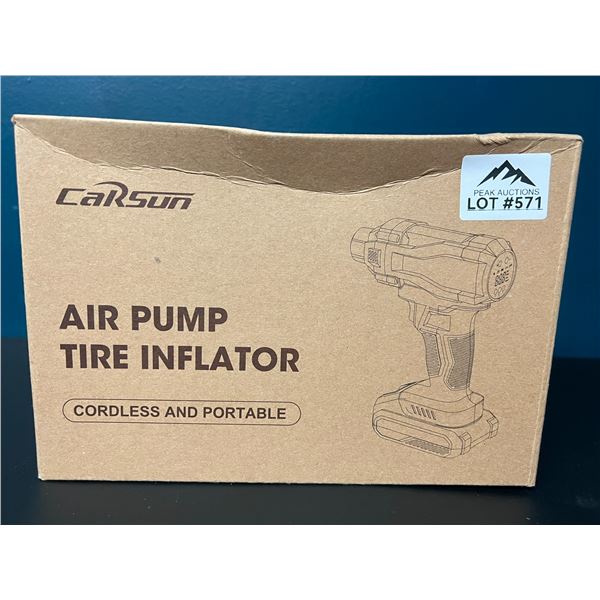 Lot of 1 Air Pump Tire Inflator - Cordless and Portable