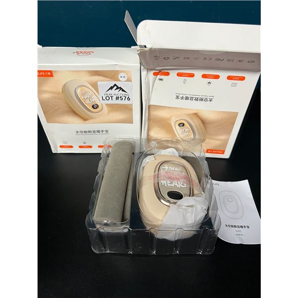 Lot of 2 Rechargeable Hand Warmers/Portable Power Banks