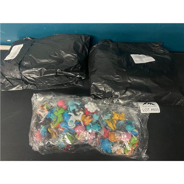 Lot of 3 Packs of Pokemon Mini Figurines/Toys (72pcs each!)