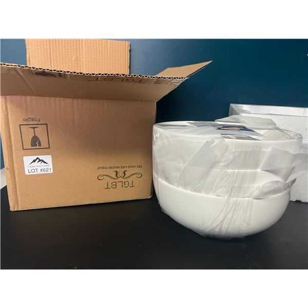 Lot of 3 Porcelein Kitchen Bowls