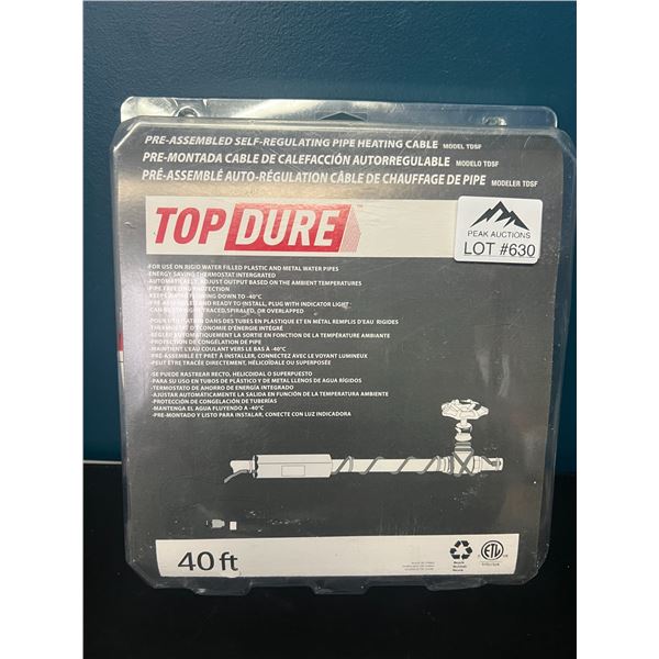 Lot of 1 Self-Regulating Pipe Heating Cable (40FT)