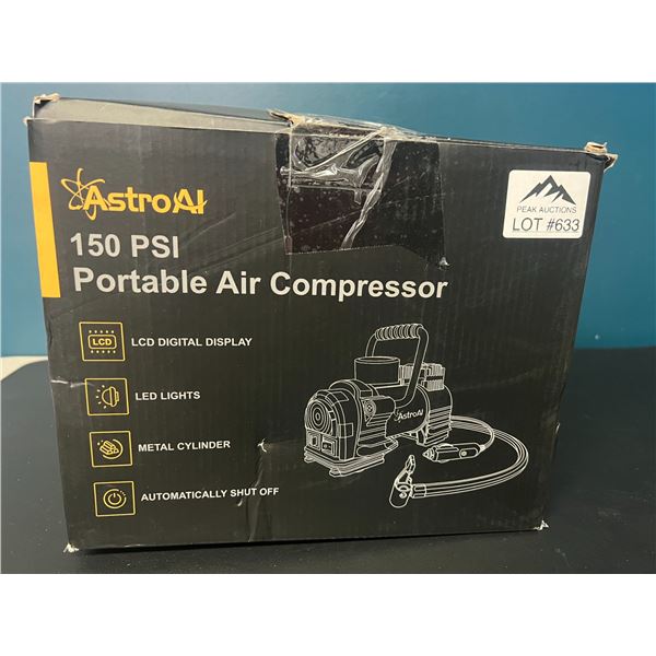 Lot of 1 AstroAI 150PSI Portable Air Compressor
