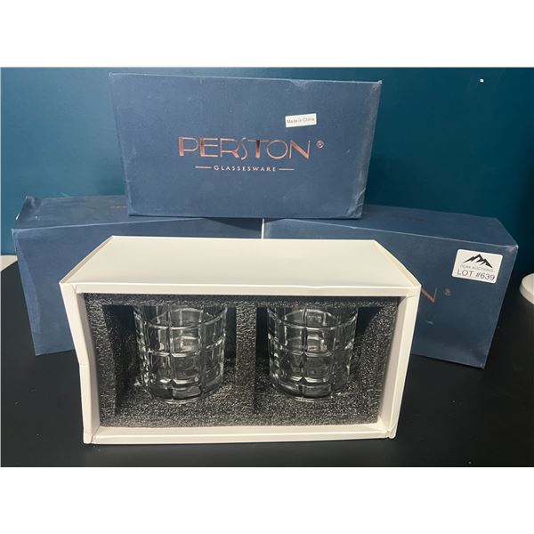 Lot of 3 Boxes of Premium Glassware (2pcs per pack)