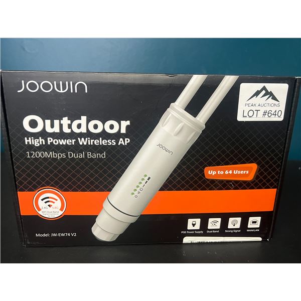 Lot of 1 Joowin Outdoor High-Power Wireless Access Point (12000Mbps Dual Band)