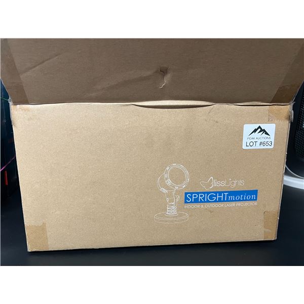 Lot of 1 BlissLights Spright Motion Indoor & Outdoor Laser Light Projector