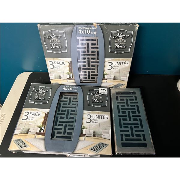 Lot of 2 Multi-Packs of Heater Vent Covers (3 per pack)