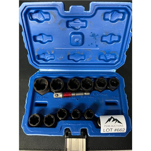 Lot of 1 Lug/Bolt Extractor Tool Kit